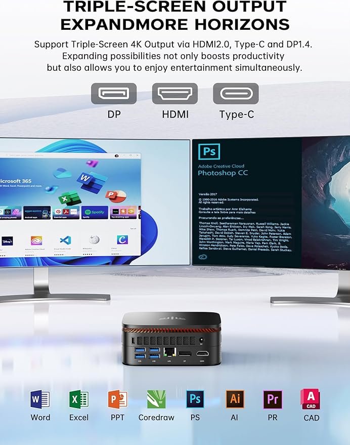 Acer Revo Box Mini-PC - Intel Pentium Silver N6000, 8GB RAM, 256GB SSD, Windows 11 Home